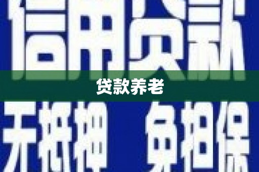 威信贷款养老