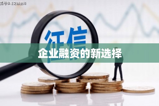 威信企业融资的新选择