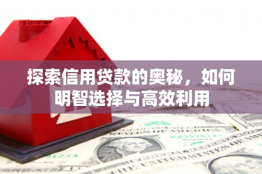 威信探索信用贷款的奥秘，如何明智选择与高效利用