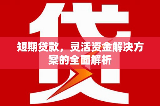 威信短期贷款，灵活资金解决方案的全面解析